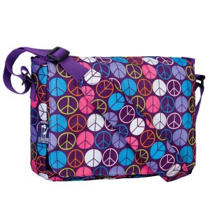 Wildkin Peace Signs Kickstart Messenger Bag For Girls