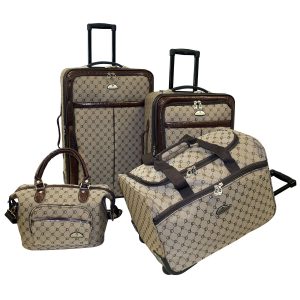 American Flyer 4 Piece Signature Luggage Set For Women