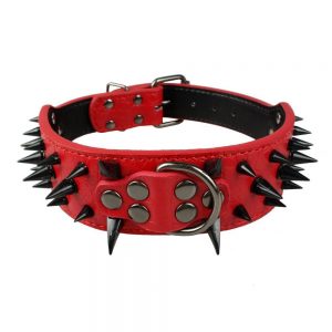 Berry Sharp Spiked Studded Dog Collar