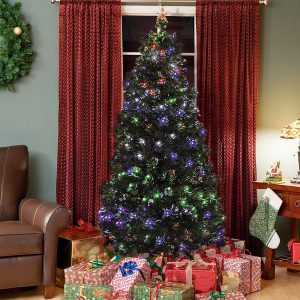 Best Choice Products Multi Lights Fiber Optic Artificial Tree