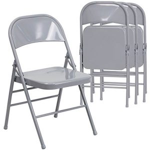 Flash Furniture Metal Folding Chairs, 4-Pack