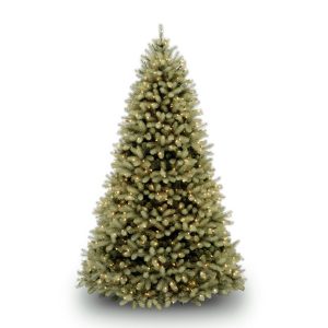 National Tree Feel-Real Downswept Douglas Fir Hinged Tree