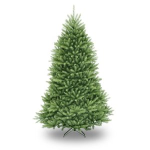 National Tree Unlit Dunhill Fir Hinged Christmas Tree