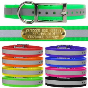 Outdoor Dog Supply Reflective D Ring Dog Collar Strap