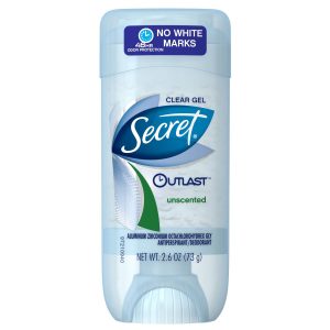 Secret Outlast Unscented Clear Gel Deodorant