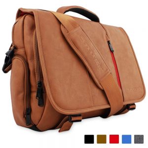 Snugg PU Leather Laptop Shoulder Bag For Men