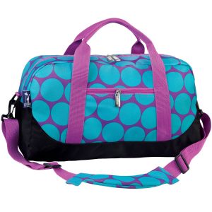 Wildkin Aqua Big Dots Duffel Bag For Kids