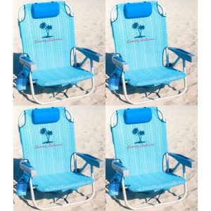 4-Pack Tommy Bahama Backpack Cooler Chair with Towel Bar