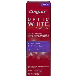 Colgate Optic White Platinum, Whiten and Protect