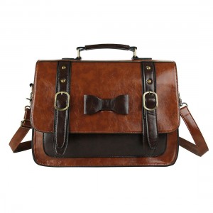 Ecosusi Large Vintage Briefcase Satchel For Women