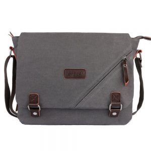 Ibagbar Unisex Canvas Messenger Bag For Men