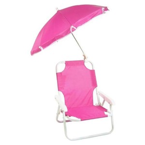 Pink Baby Beach Chair With Umbrella