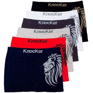 Knocker Seamless Athletic Compression Boxer Briefs For Men