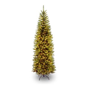 National Tree Kingswood Fir Pencil Hinged Tree With Lights