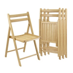 Winsome Wood Folding Chairs, 4-Pack